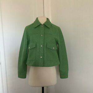 Zara Grass Green Utility Jacket